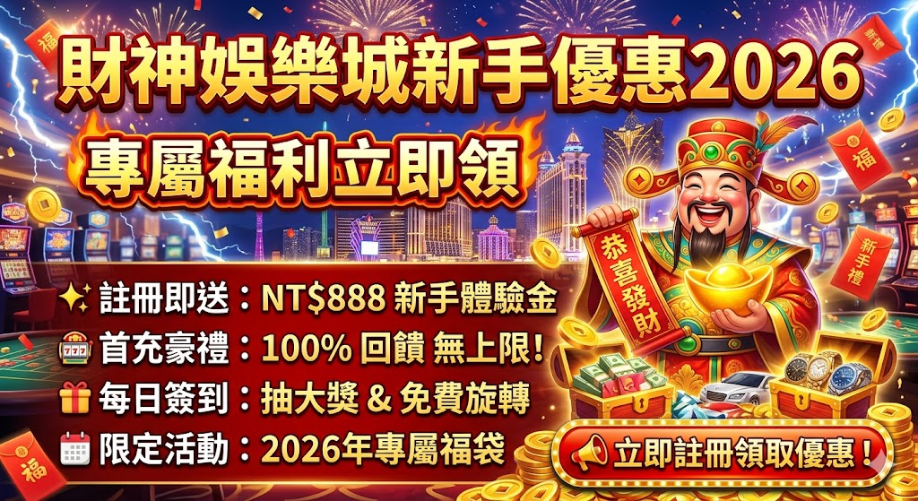 財神娛樂城新手優惠2026|專屬福利立即領